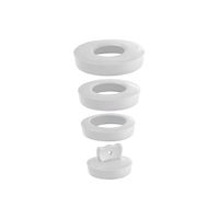 Wirquin - Universal Basin / Sink Plug - White - 12 Pack